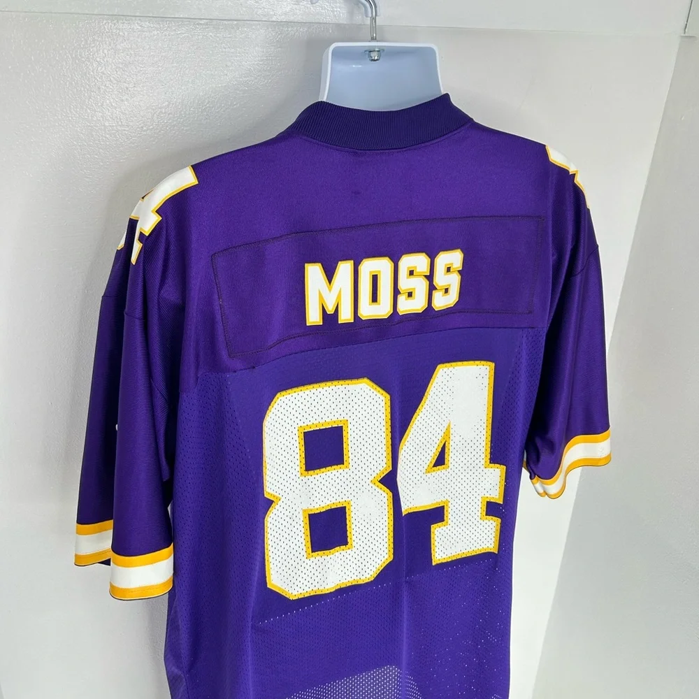 Minnesota Vikings Puma Jersey Men's XL NFL Randy Moss #84 Vintage 90s Y2K *READ‎ - Picture 11 of 15